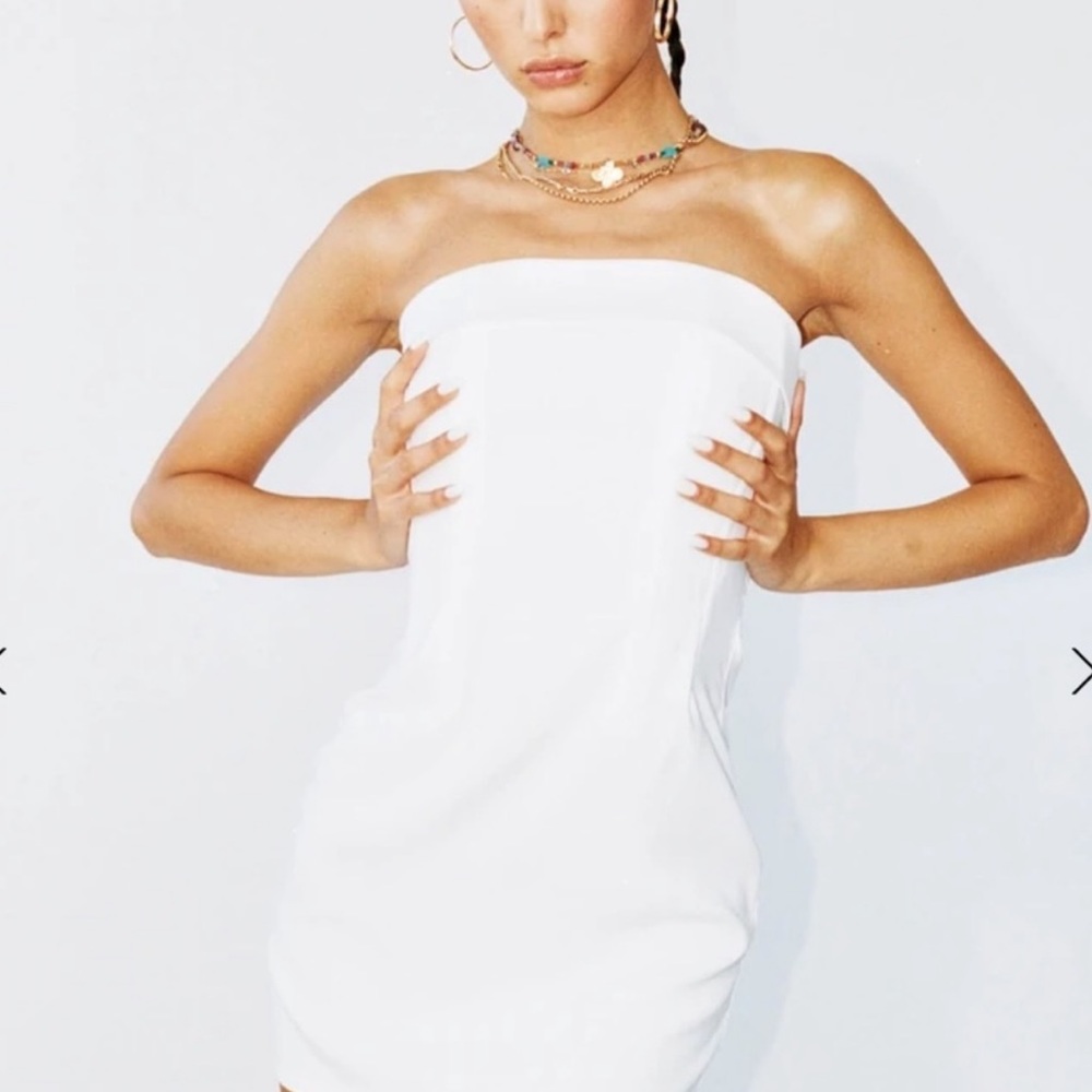 With Jean Chloe Corset dress white
